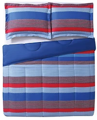 My World Kids Sebastian Reversible 2-Pc. Stripe Comforter Set, Twin