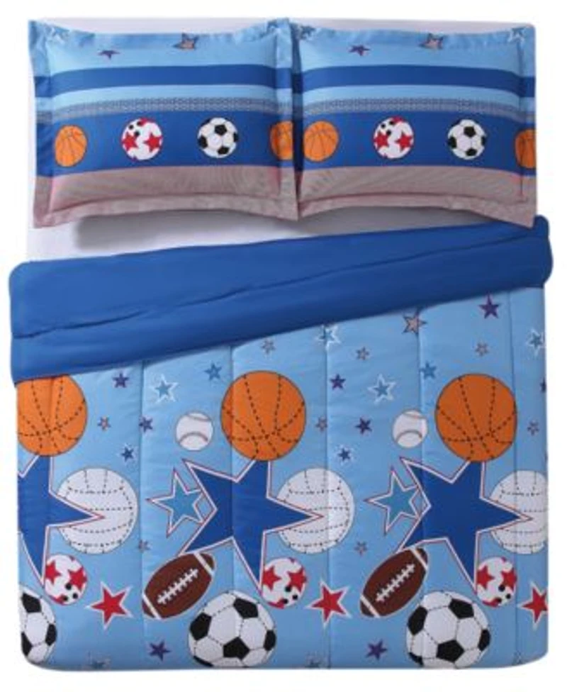My World Kids Sports Stars Reversible Comforter Sets