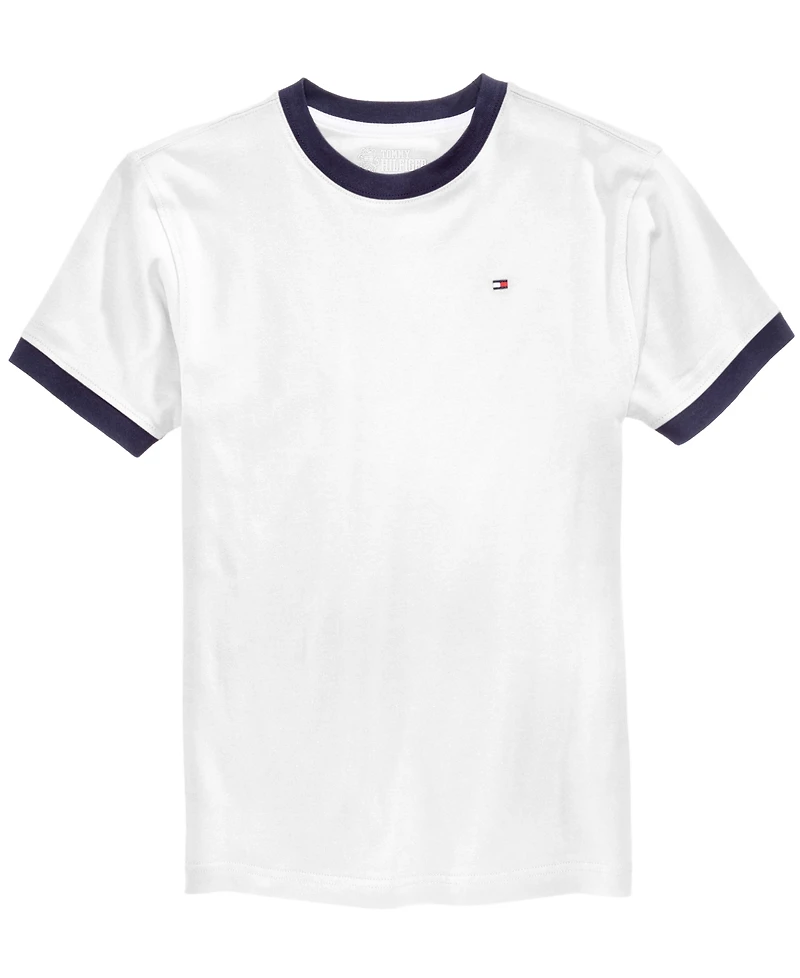 Tommy Hilfiger Toddler and Little Boys Contrast Trim Embroidered Logo Ken Tee