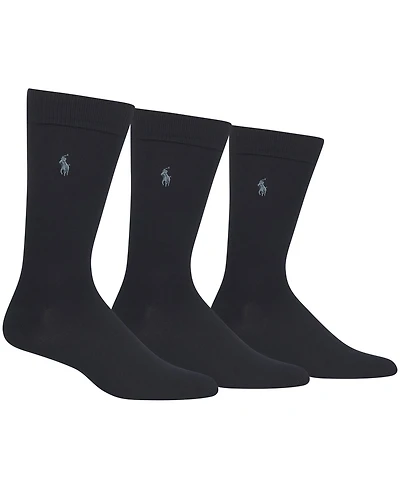 Polo Ralph Lauren Men's 3-Pk. Extended Size Supersoft Dress Socks