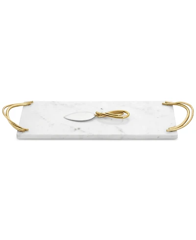 Michael Aram Calla Lily Collection Small Cheeseboard & Spreader, 2-Pc. Set