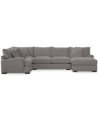 Closeout! Rhyder 4-Pc. 80'' Fabric Sectional Sofa with Chaise, Created for Macy's