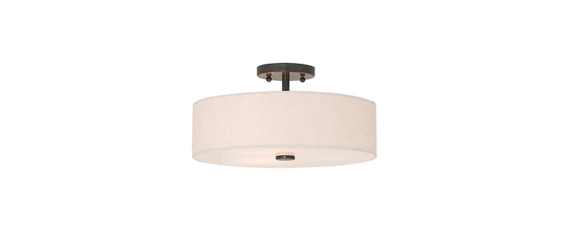 Livex Meridian Semi Flush Light