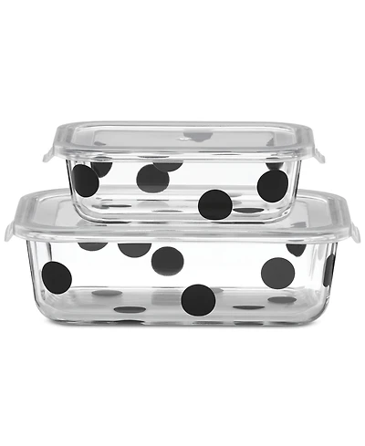 kate spade new york All In Good Taste Deco Dot 2-Container Storage Set