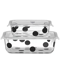 kate spade new york All In Good Taste Deco Dot 2-Container Storage Set