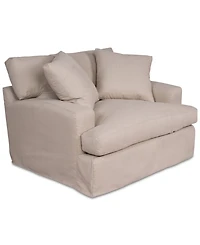 Brenalee 53" Performance Fabric Slipcover Chair and ½ with Two Pillows - Replacement