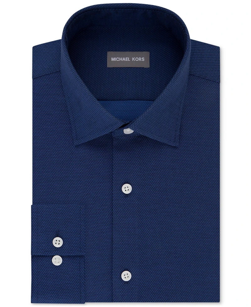 Michael Kors Men's Regular Fit Comfort Stretch Dress Shirt