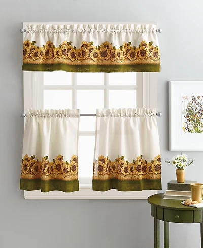 Sunflower Garden 36" Tier & Valance Set