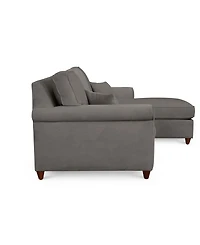 Lidia 82" Fabric 2-Pc. Reversible Chaise Sectional Sofa with Storage Ottoman, Created for Macy's