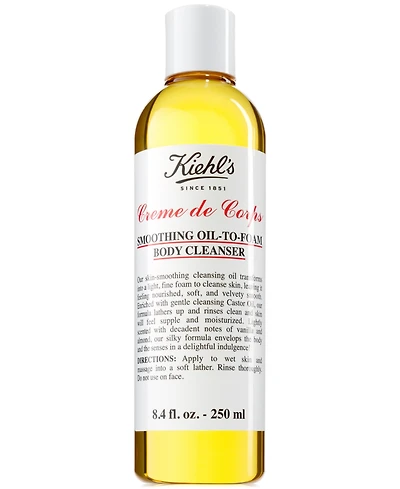 Kiehl's Since 1851 Creme de Corps Smoothing Oil-To-Foam Body Cleanser, 8.4-oz.