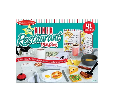 Melissa & Doug Diner Restaurant Play Set