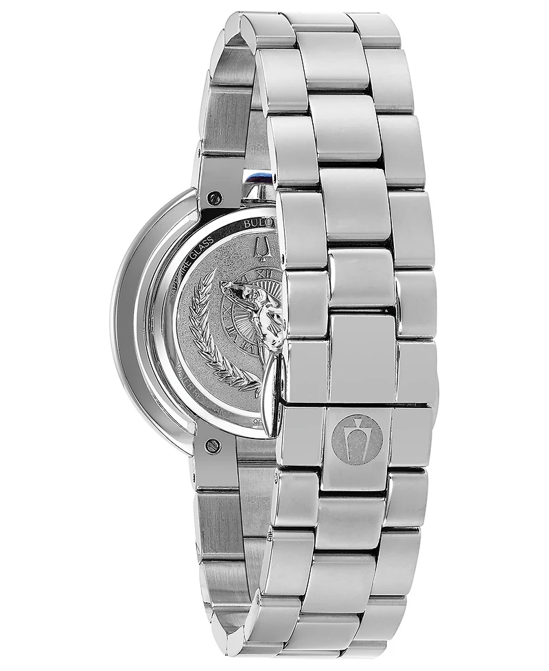 Bulova Women's Rubaiyat Diamond-Accent Stainless Steel Bracelet Watch 35mm