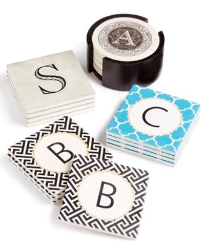 Thirstystone Monogram Coaster Set Collection