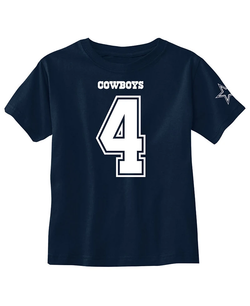 Outerstuff Dak Prescott Dallas Cowboys Eligible Player Name and Number T-Shirt, Toddler Boys