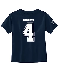 Outerstuff Dak Prescott Dallas Cowboys Eligible Player Name and Number T-Shirt, Toddler Boys
