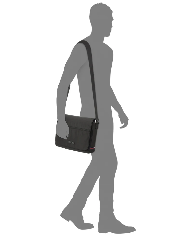 Tommy Hilfiger Men's Alexander Flap-Closure Messenger Bag