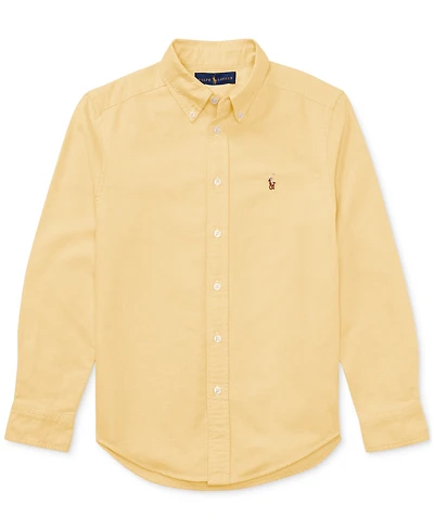 Polo Ralph Lauren Big Boys Embroidered Pony Logo Cotton Oxford Shirt