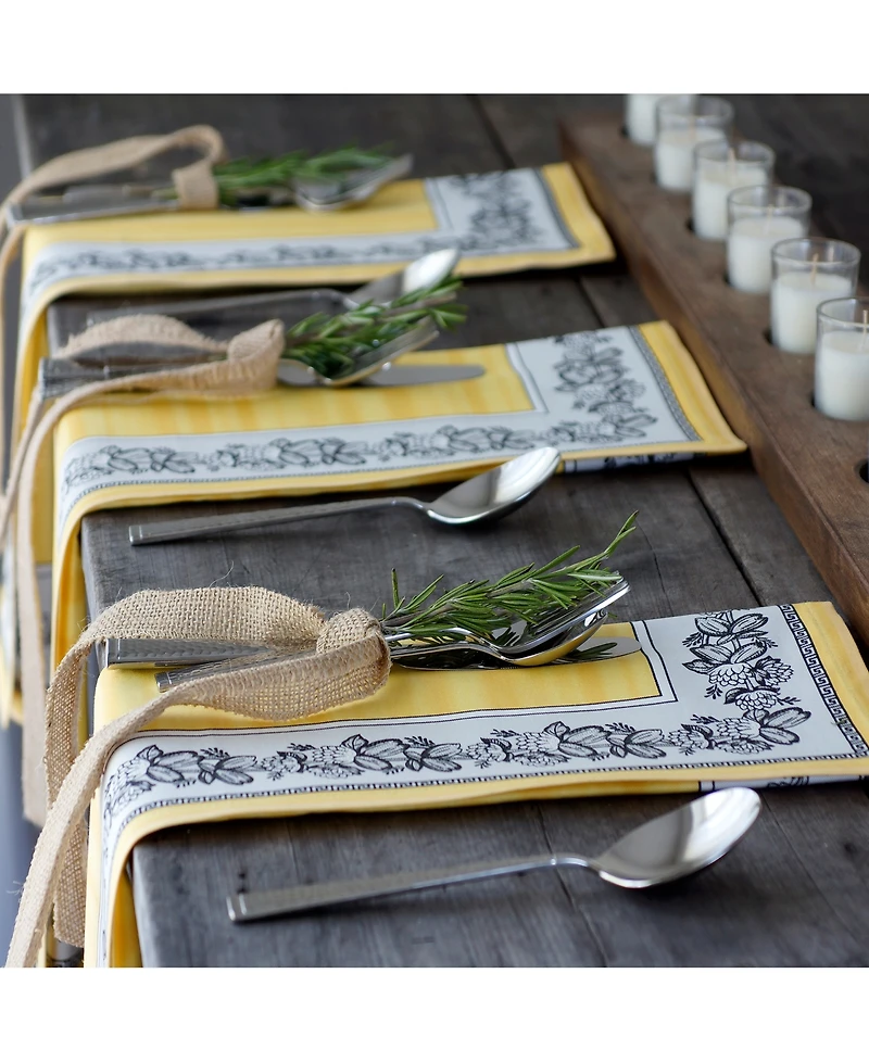 Villeroy & Boch Audun Cotton Fabric Napkin Set of 4