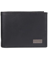 Kenneth Cole Reaction Men's Leather Nappa Rfid Extra-Capacity Slimfold Wallet