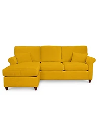 Lidia 82" Fabric 2-Pc. Reversible Chaise Sectional Sofa with Storage Ottoman - Custom Colors, Created for Macy's