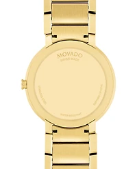 Movado Men's Swiss Sapphire Gold-Tone Pvd Stainless Steel Bracelet Watch 39mm