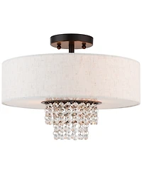 Livex Carlisle 3-Light Semi-Flush Mount