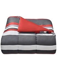 Austin Stripe/Solid Reversible 8 Pc. Comforter Set, Exclusively at Macy's