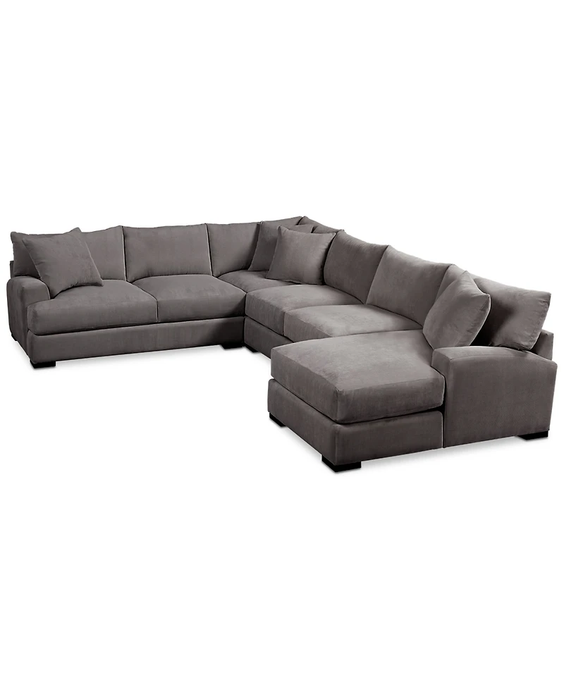 Closeout! Rhyder -Pc. Fabric Sectional Sofa with Chaise
