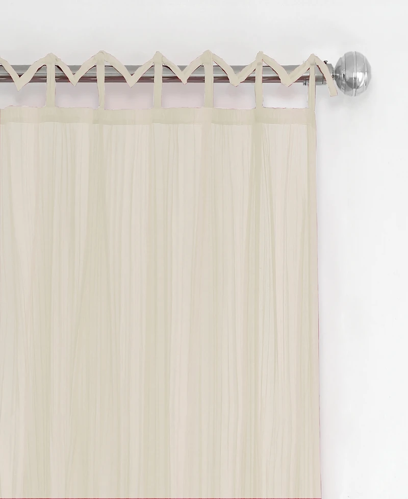 Elrene Greta 50" x 108" Crushed Sheer Curtain Panel