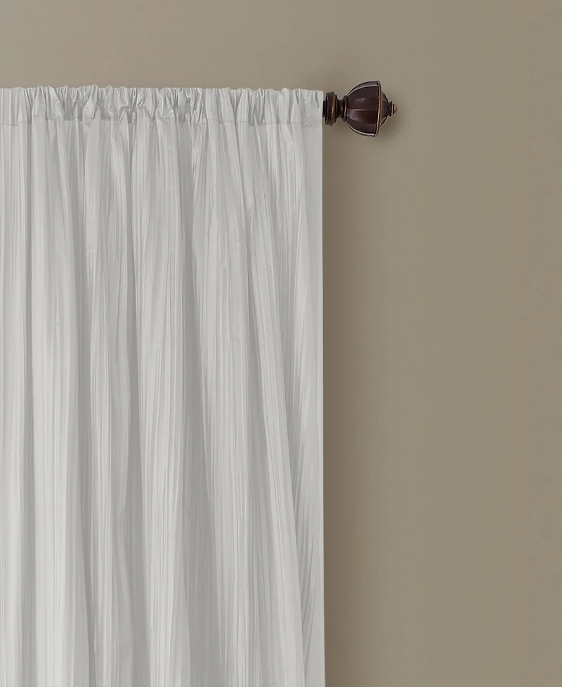 Elrene Athena Rod Pocket 52" x 95" Pair of Curtain Panels with Scarf Valance, Set 3