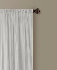 Elrene Athena Rod Pocket 52" x 95" Pair of Curtain Panels with Scarf Valance, Set 3