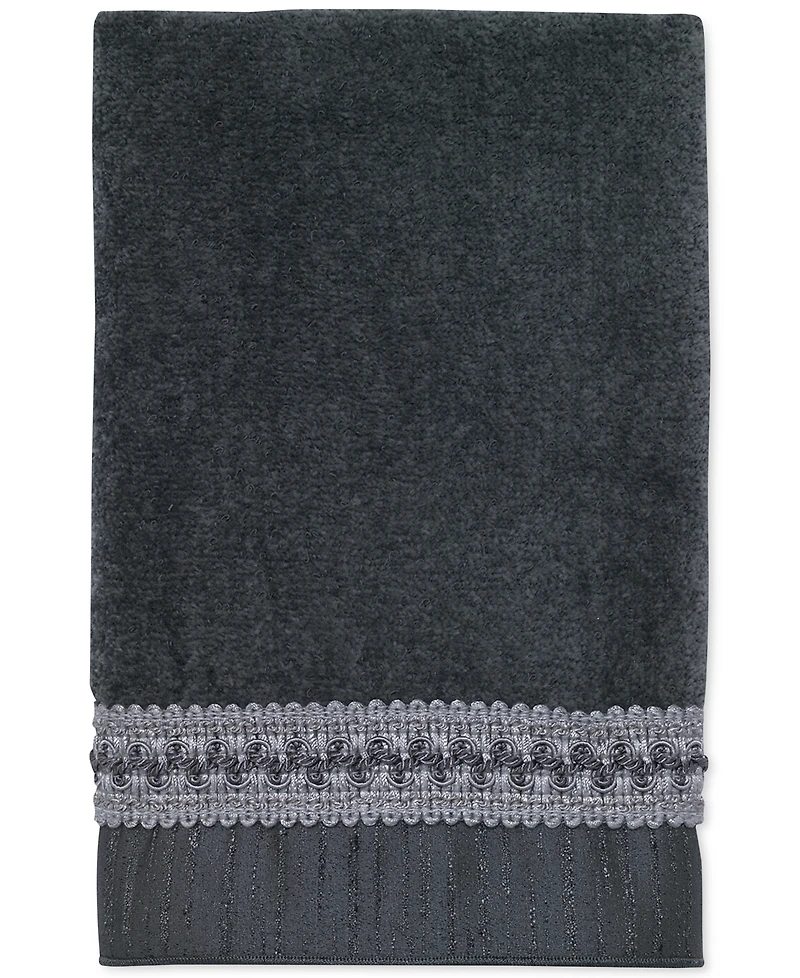 Avanti Braided Cuff Medallion Hand Towel, 16" x 30"
