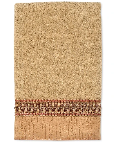 Avanti Braided Cuff Medallion Hand Towel, 16" x 30"
