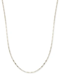 18" Mirror Link Chain (1-1/2mm) in 14K Yellow, White or Rose Gold