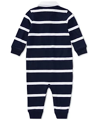 Polo Ralph Lauren Baby Boys Striped Rugby Cotton Coverall