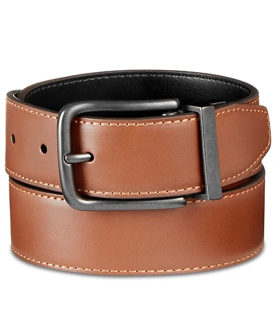 Original Penguin Men's Bubble Reversible Leather Belt