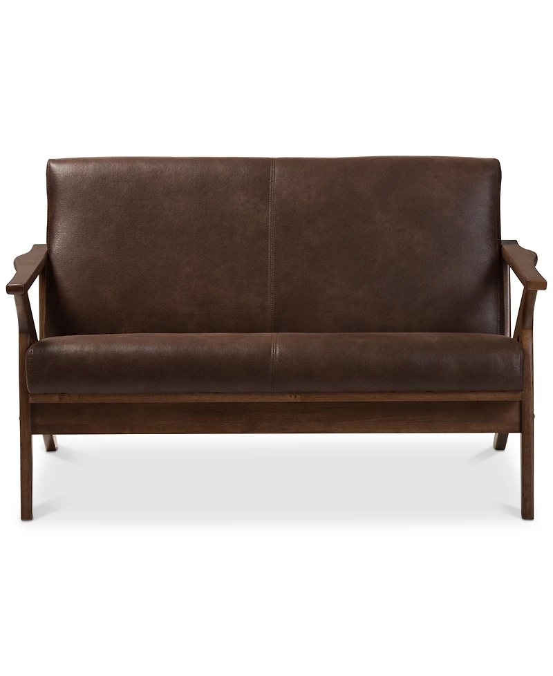 Wynona Faux Leather Loveseat