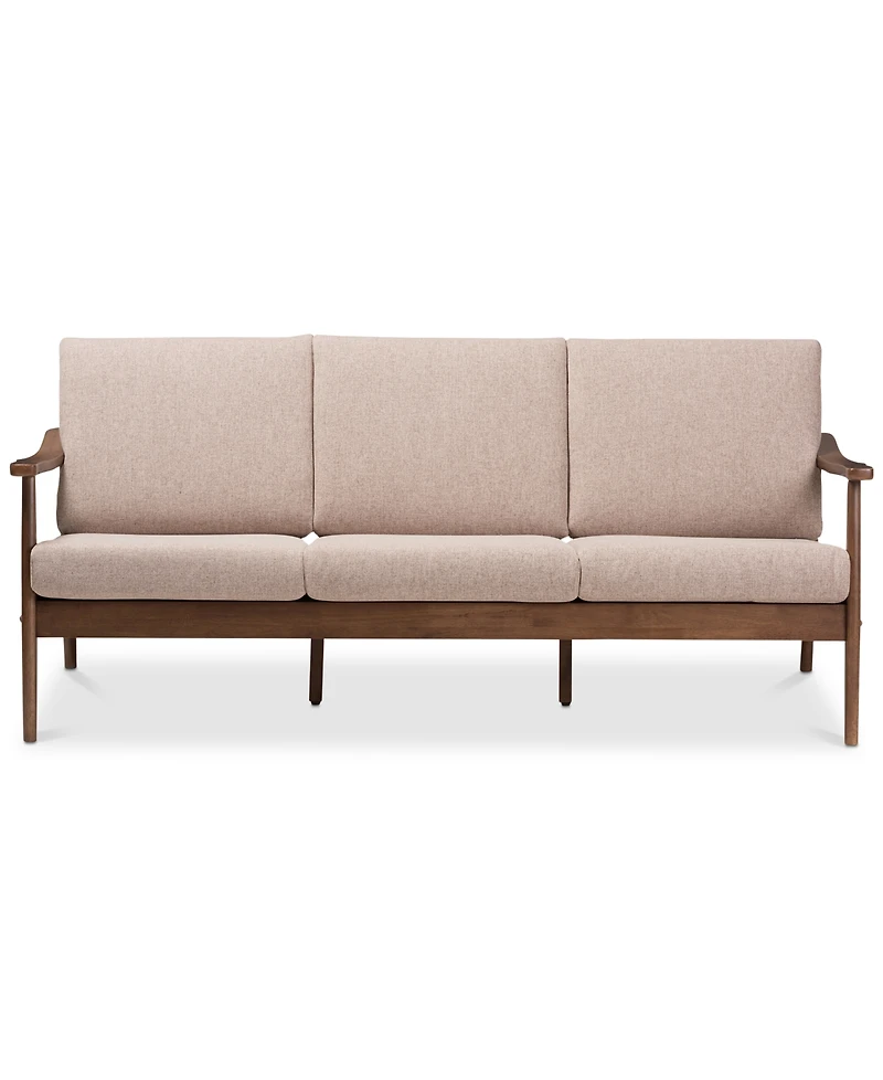 Ambelin 72" Faux Leather Sofa