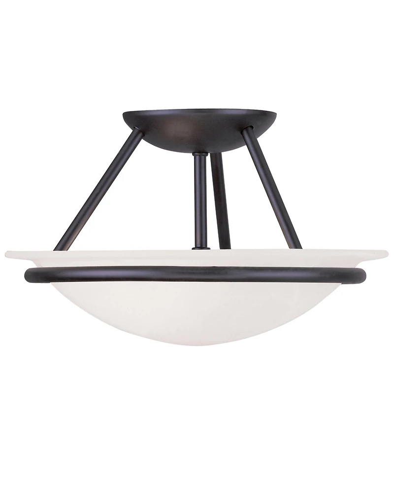 Livex Newburgh 2-Light Semi Flush Mount