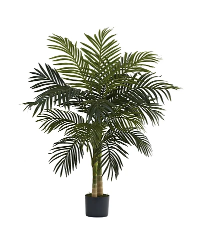 Nearly Natural 4' Golden Cane Palm Tree