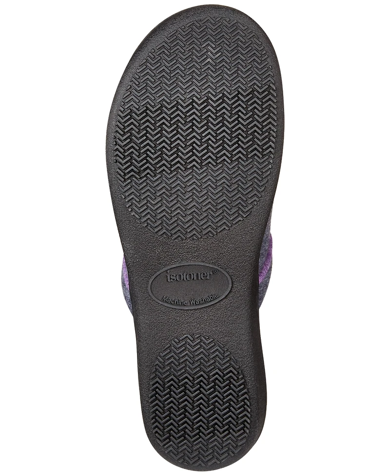 Isotoner Signature Women's Nicole Jersey Memory-Foam Slippers
