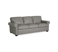 Orid 84" Leather Roll Arm Sofa, Created for Macy's