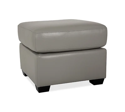 Orid Leather Ottoman, Created for Macy's