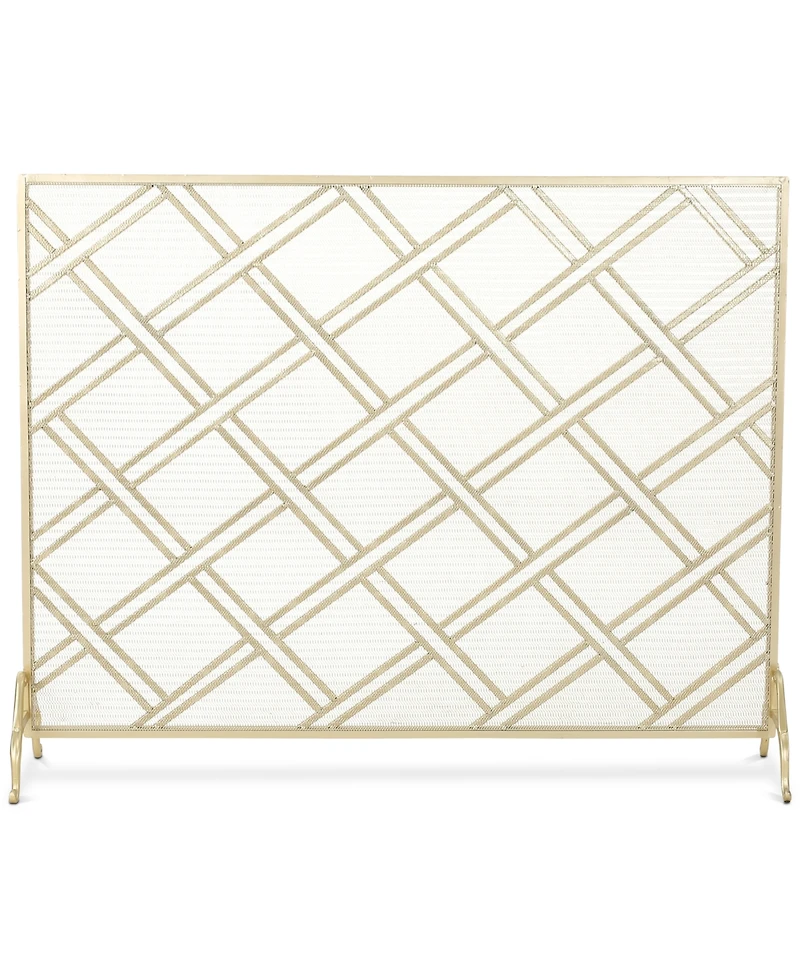 Single Panel Fireplace Screen