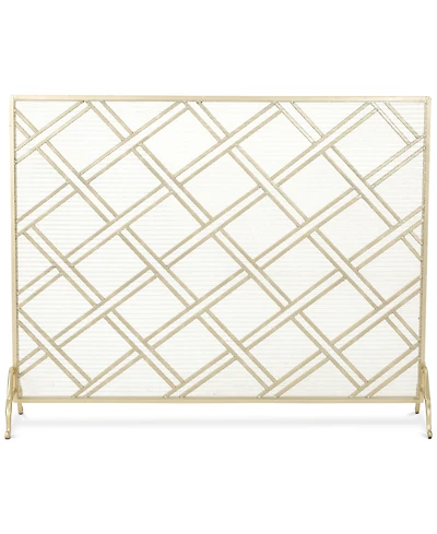 Single Panel Fireplace Screen