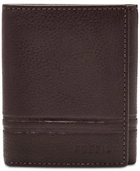 Fossil Mens Leather Trifold Wallet Collection