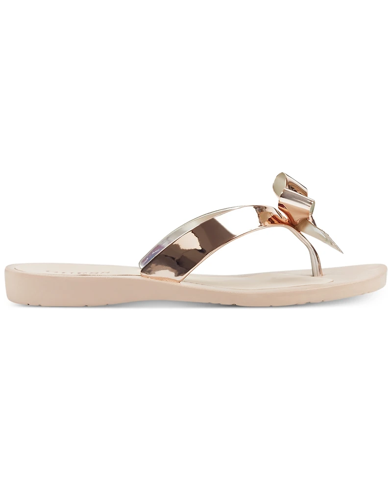 Guess Women's Tutu Eva Fashion Bow Detail Flip Flop Sandals