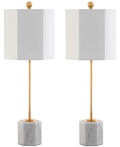 Safavieh Set of 2 Magdalene Marble Table Lamps
