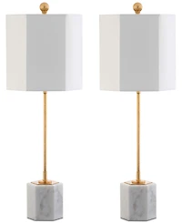 Safavieh Set of 2 Magdalene Marble Table Lamps