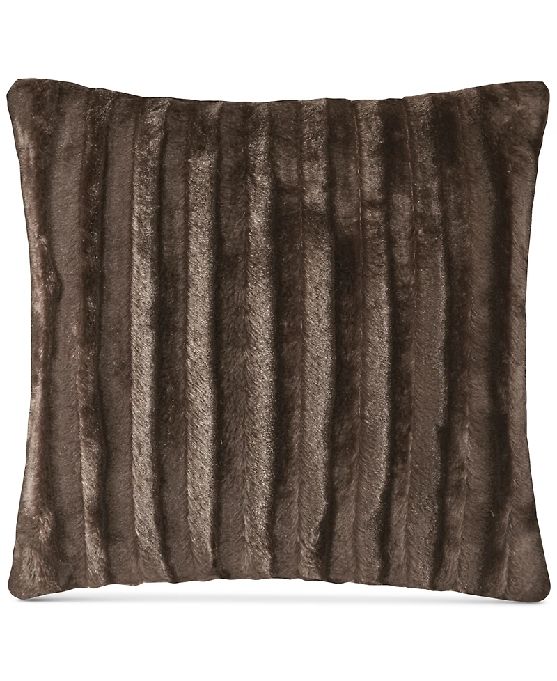 Madison Park Duke Ribbed Faux-Fur Decorative Pillow, 20" x